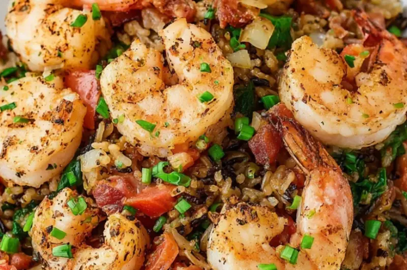 Shrimp and Wild Rice Skillet