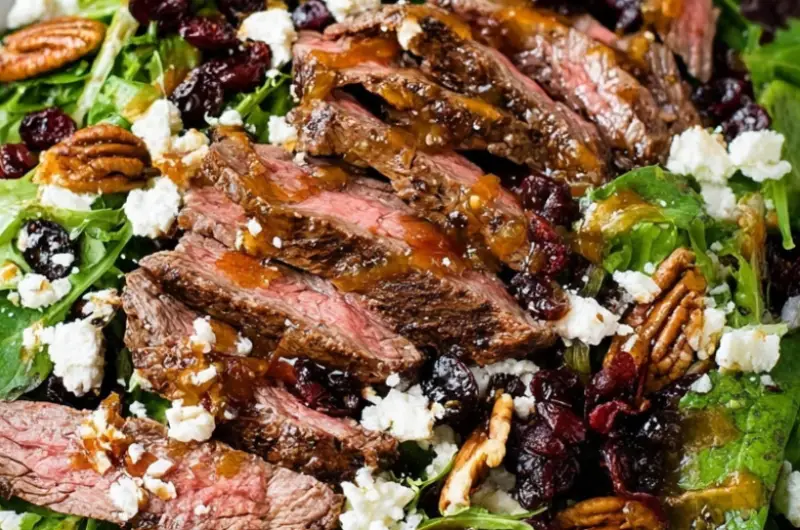 Steak Salad with Maple Balsamic Vinaigrette