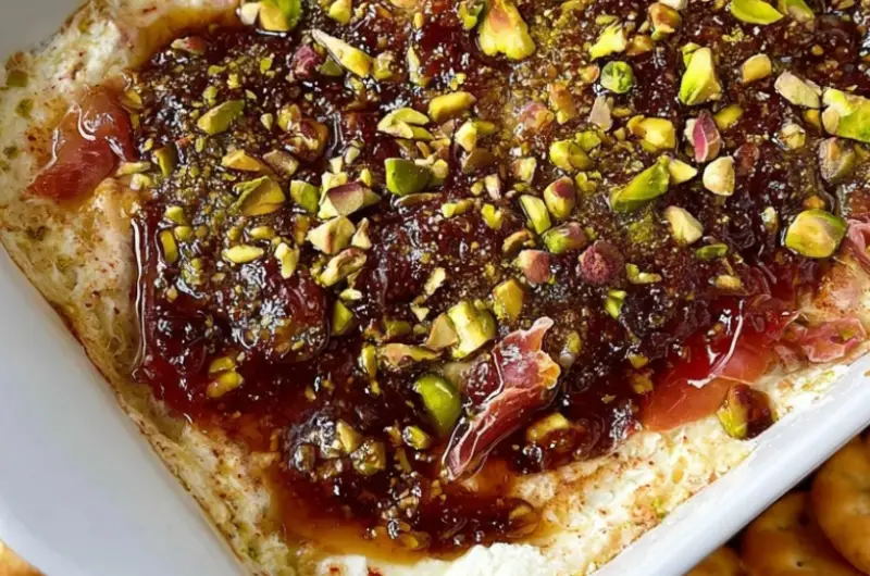 Warm Fig and Prosciutto Goat Cheese Dip