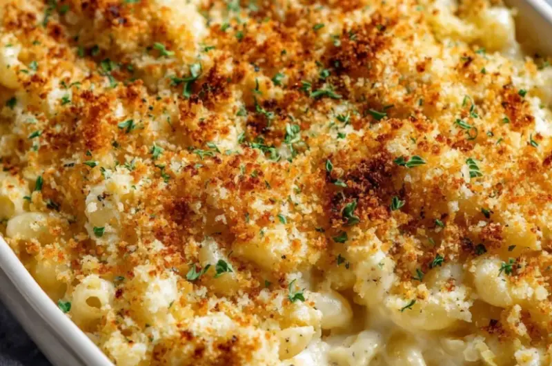 Truffle Mac and Cheese (Baked & Creamy)