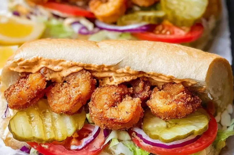 Cajun Shrimp Po’ Boy Sandwich