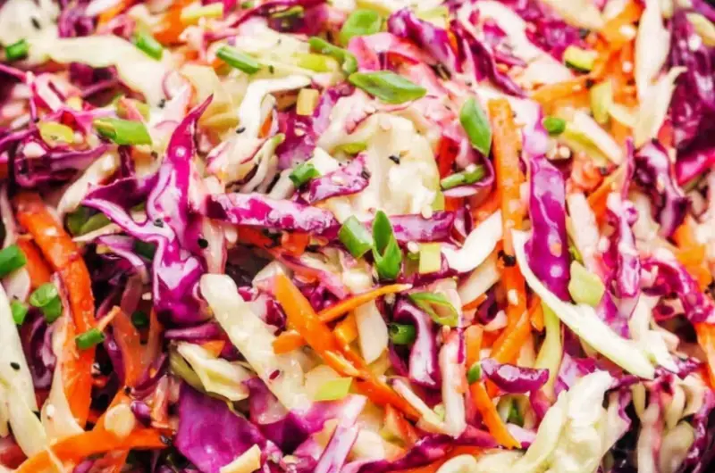 Easy Vinegar Coleslaw Recipe (No Mayo)