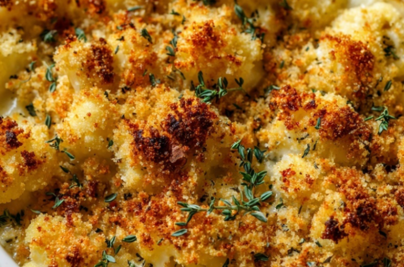 Easy Baked Cauliflower Gratin