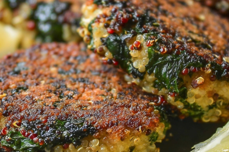Kale and Quinoa Cakes