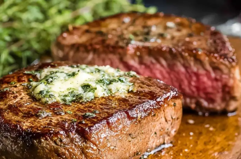 Filet Mignon in a Cast Iron Skillet