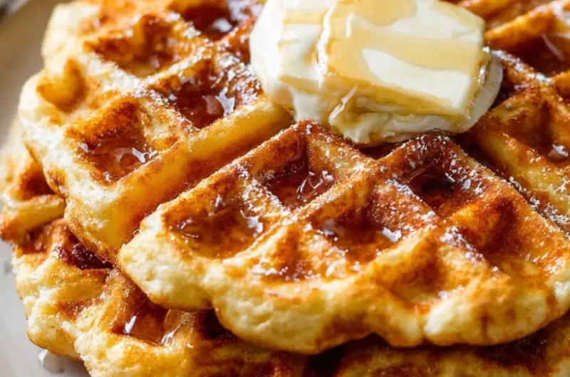 Crispy Homemade Buttermilk Waffles