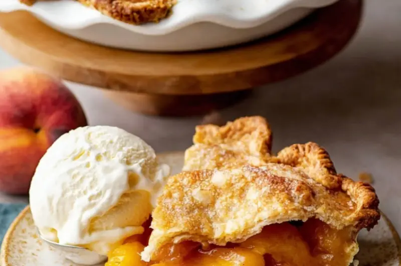 Homemade Peach Pie